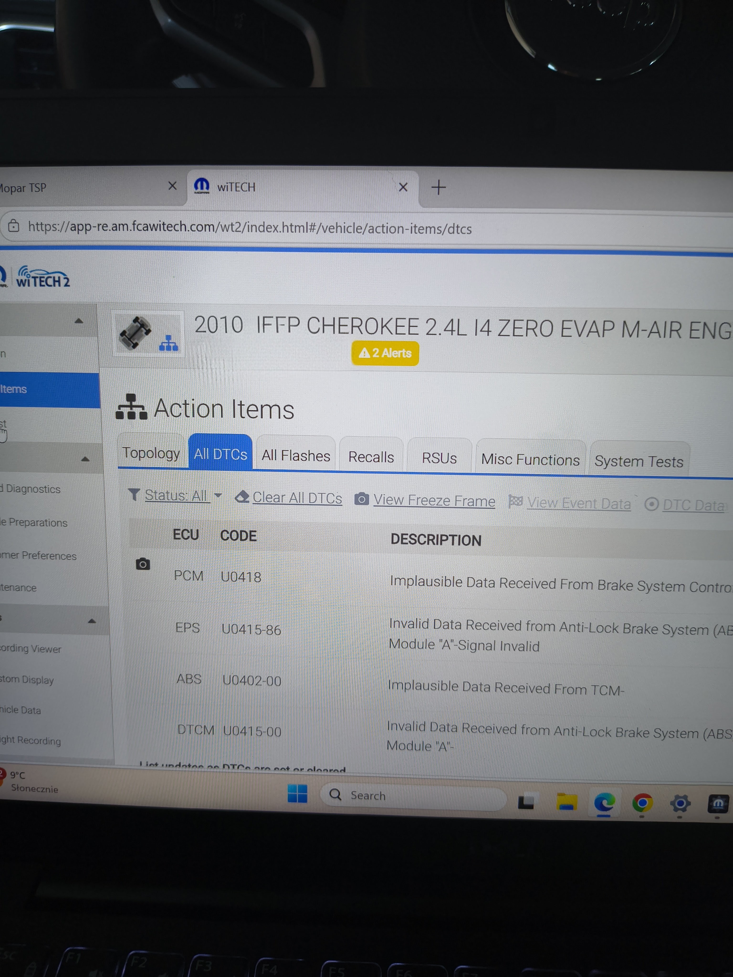 SGW Uconnect 5 diagnostyka online Dodge Jeep Alfa Romeo Chrysler